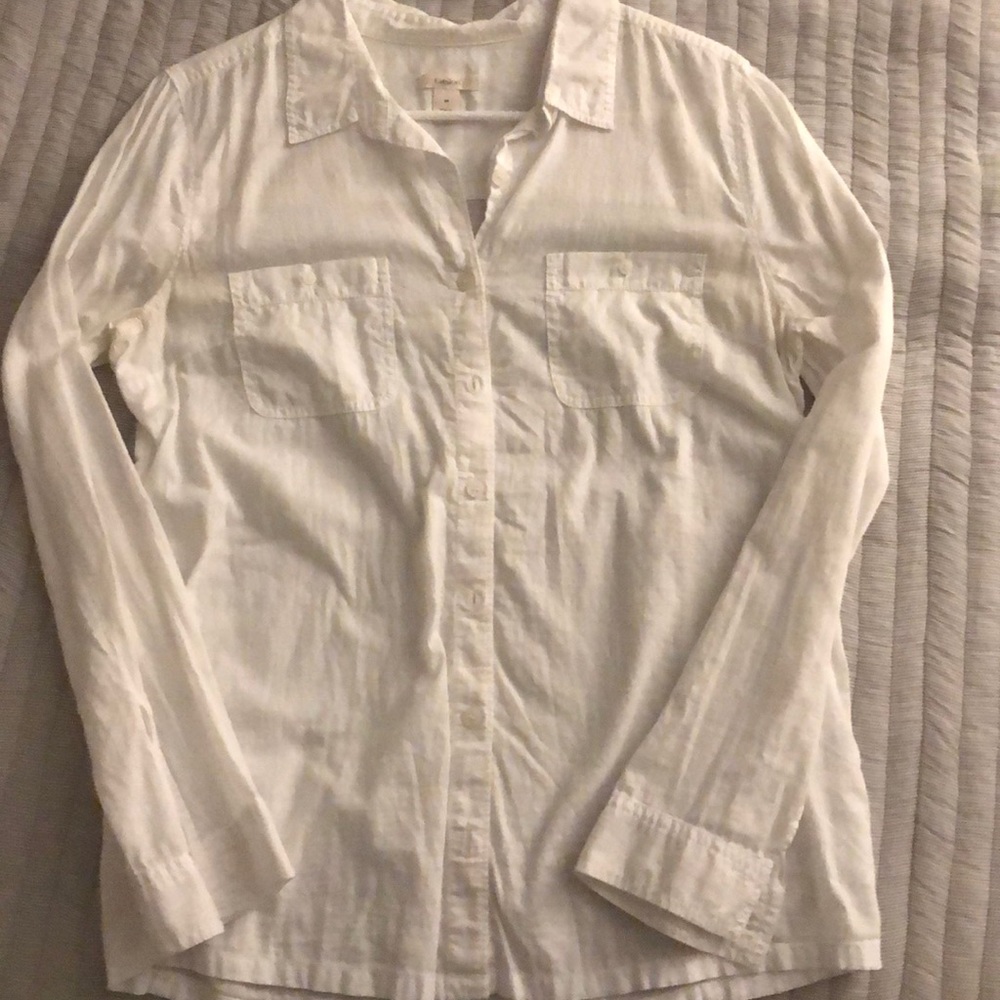 white button down shirt